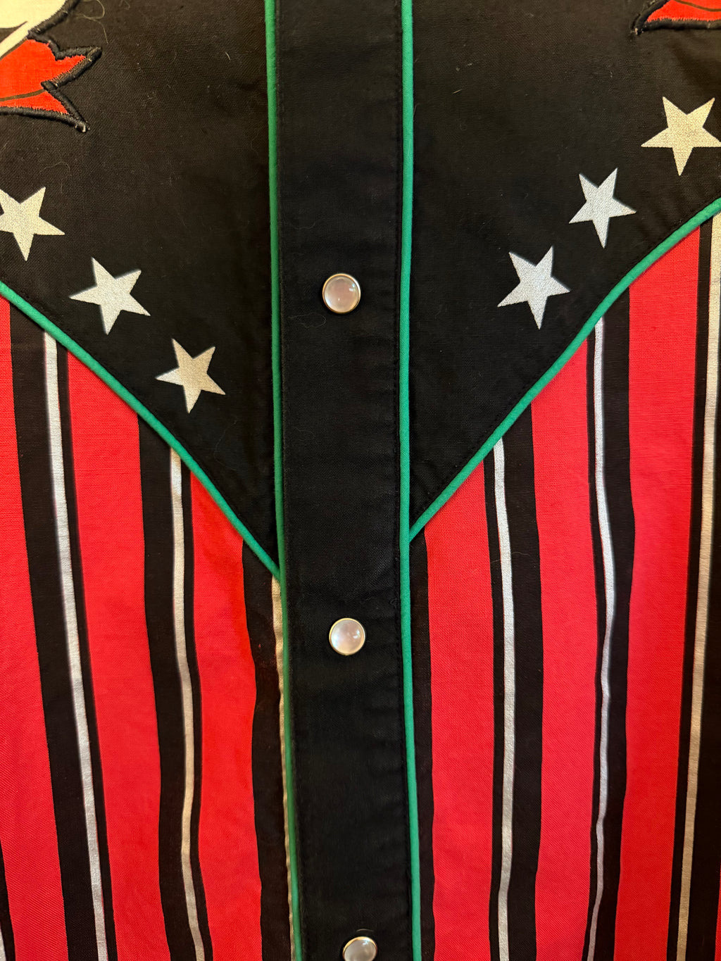 VINTAGE 90s Mickey Mouse Western Cowboy Button-Up Shirt - M